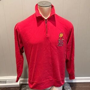 B19 Disney Men’s Small Red Zip Up Sweatshirt Winnie the Pooh